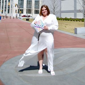 Eloquii Satin Maxi Dress